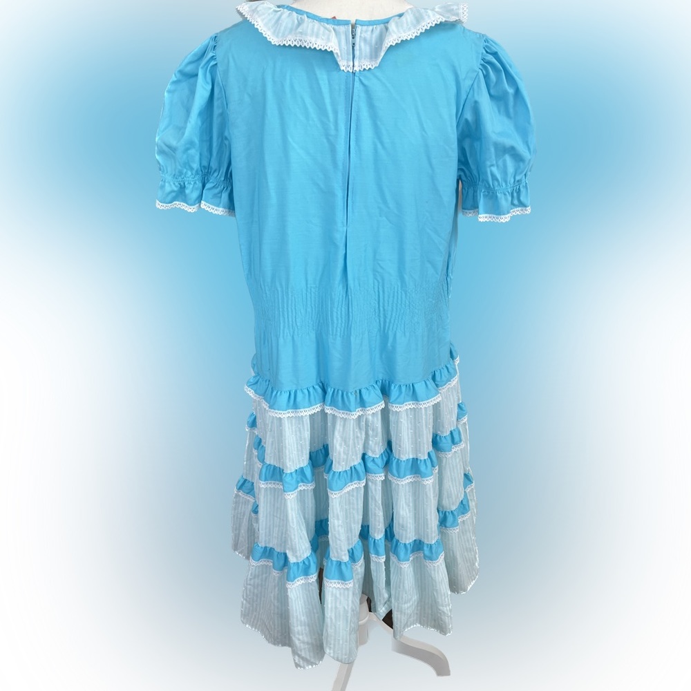 Handmade ruffle lace tiered one if a kind love shack like dress - Picture 3 of 6
